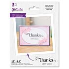 Gemini - Clearstamp&Snijmal set - Fancy Sentiments - Thanks Very Much