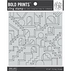 Hero Arts Cling Stamp 6"X6" Geometric City Bold Prints