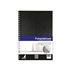 fotoplakboek Kangaro 33x23cm met pergamijnvellen, 36 vel wit 120grs, voorkant zwart