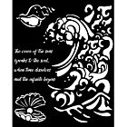 Stamperia Silent Sea Thick Stencil 20x25cm Wave and Shell (KSTD177)