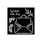 Stamperia The Owl's House Thick Stencil 12X12cm Letter  (KSTDS53)