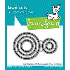 Lawn Fawn dies bokeh circles hot foil plates lawn cuts