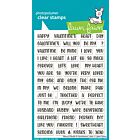 Lawn Fawn 4x6 clear stamp set henry's build-a-sentiment: love