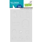 Lawn Fawn stencils spring basket coloring stencils