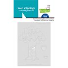Lawn Fawn stencils heart tree coloring stencils