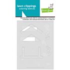 Lawn Fawn stencils backyard bird feeder add-on coloring stencils