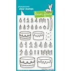 Lawn Fawn 4x6 clear stamp set cake it easy
