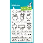 Lawn Fawn 4x6 clear stamp set summer friends