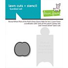 Lawn Fawn stencils reveal wheel pick of the patch drop-down add-on set