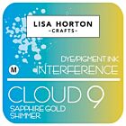 Lisa Horton Crafts Cloud 9 Shimmer Interference Ink Pad Sapphire Gold Shimmer
