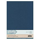 A4 Donkerblauw Linnenkarton 