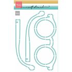 Marianne Design Craft stencil Bril PS8166 210x149mm