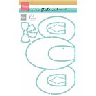 Marianne Design Craft Stencil - Egg cottage by Marleen PS8155 148,5x210mm
