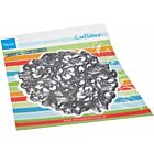 Marianne D Craftable Art texture XL - Bloemen CR1586 135x175mm