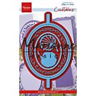 Marianne Design Creatable Anja's Vertical Folding Die - Ovaal 97x154mm  
