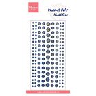 Marianne Design Decoration Enamel dots - Glitter Nachtblauw PL4525 21x9,5cm