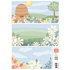 Marianne D Knipvellen Eline's Achtergrond Bloementuin AK0089 A4 