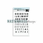 Masterpiece Clear Stampset - Outline Alphabet 4x6 MP202103