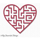 My Favorite Things Heart Maze Shapes - Wild Cherry 