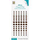 Nellie's Choice Enamel dots - Bruin ENDOT010 Ø4-6-8mm