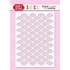 Craft & You Waves A6 Stencil (SC006) 