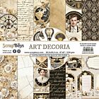 ScrapBoys Art Decoria paperpad 12 vl+cut out elements-DZ SB-ARDE-10 250gr 20,3x20,3cm