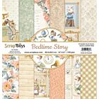 ScrapBoys Bedtime story paperset 12 vl+cut out elements-DZ 190gr 30,5x30,5cm 