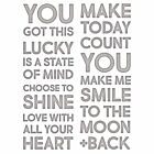 Sizzix Thinlits Die Set 7PK Bold Text #2 665925 Tim Holtz