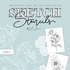 Karin Joan SKETCH Stencils Floral 2