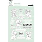Studio Light Clear Stamp Friendz nr.468 CCL-FR-STAMP468 195x133mm