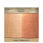 Tim Holtz Idea-Ology Paper Stash Kraft Metallic Paper Pad 8"X8" 36/Pkg Metallic 2  