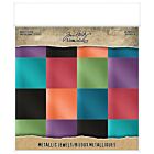 Tim Holtz Idea-Ology Paper Stash Kraft Metallic Paper Pad 8"X8" 36/Pkg Jewels   