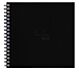 Rhodia T Aqua Gr SATINE 300g ringband 21x21 - Zwart