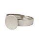 Ring met plateau. zilver 10mm 6 stuks