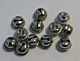 Kattebelletjes zilver 13 mm 12 stuks 