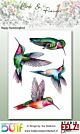 Studio EELZ Clear Stamps Birds & Flowers 1 Happy Hummingbird