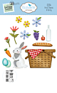 ECD Sunny Days Die Picnic Basket & Bunny (2234)