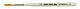 Silver Brush Ultra Mini® GOLDEN SYNTHETIC with COMFORT GRIP® HANDLE Lettering Short maat 15/0
