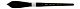 Silver Brush Black Velvet® serie 3009S  Oval Wash Short maat 1 in
