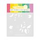 Waffle Flower Sweet Strawberry Coloring Stencil  