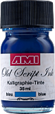Old Script Ink (kalligraphie) 35ml blauw