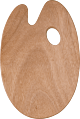 Houten palet ovaal 5mm. 25x35cm