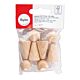 Houten figuurkegel naturel FSC 100% 50mm ZB-zak à 4 stuks 