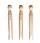 Wasknijpers rondkop naturel 11cm ZB-zak 10stuks