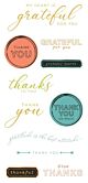 Framelits Die w/Stamps by 49 and Market Thankful Sentiments (11+4pcs) (666708)