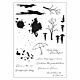 Sizzix A5 Clear Stamps 20PK w/3PK Framelits Die  Creative Coordinations, Rainy Day Feeling by SP