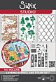 Sizzix Studio Clear Stamps Set 20PK w/3PK Stencils City Life by Vic Hollins