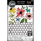 Sizzix 2D TF Embossing Folder w/11PK Thinlit Set  Vault Side-Order Floristry by Tim Holtz