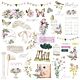 Prima Marketing Serene Petals Ephemera Vintage Flutter (78pcs) (671259)