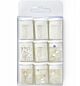 Glitter Set  White, assorted 